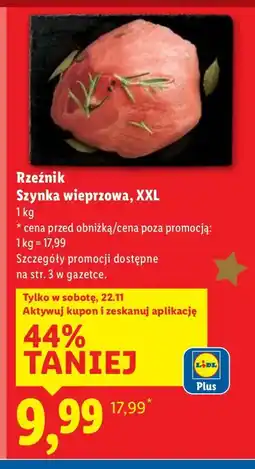 Lidl Szynka wieprzowa rzeźnik XXL oferta