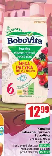 Dino Kaszka mleczno-ryżowa 2 rodzaje BoboVita oferta