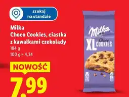Lidl Ciastka z kawałkami czekolady Choco Cookies Milka oferta