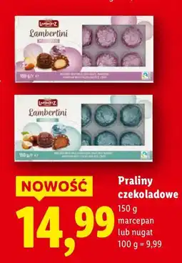 Lidl Praliny czekoladowe marcepan Lidl oferta