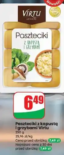 Dino Paszteciki z kapustą i grzybami Virtu oferta