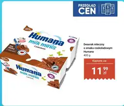 Dino Deserek mleczny o smaku czekoladowym Humana oferta