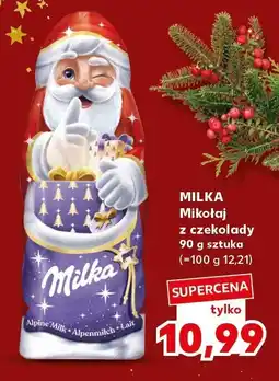 Kaufland Figurka czekoladowa Mikołaj z czekolady Milka oferta