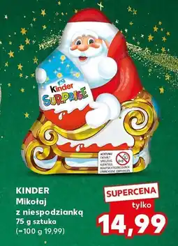 Kaufland Mikołaj z niespodzianką Kinder oferta