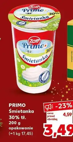 Kaufland Śmietanka 30% tł. Primo 200 g Zott oferta