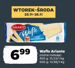 Netto Wafle różne rodzaje Ariante oferta