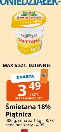 E.Leclerc Śmietana 18% Piątnica oferta