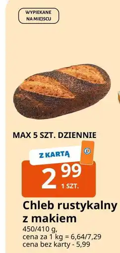 E.Leclerc Chleb rustykalny z makiem oferta