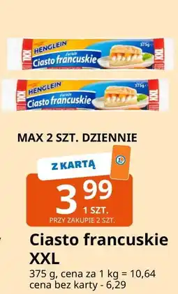 E.Leclerc Ciasto francuskie xxl Henglein oferta