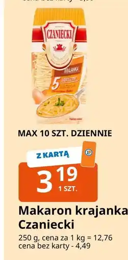 E.Leclerc Makaron 5-jajeczny krajanka Czaniecki oferta