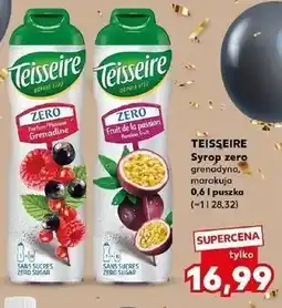 Kaufland Syrop passion fruit zero Teisseire oferta