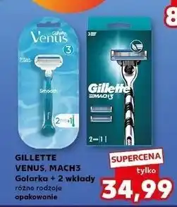 Kaufland Maszynka do golenia + 2 wkłady Gillette Venus Smooth oferta