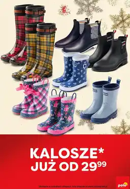 Polomarket Czerwone kalosze w szkocką kratę oferta