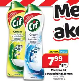 Delfin Mleczko Cif original, lemon oferta