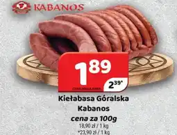 Delfin Kiełabasa Góralska Kabanos oferta