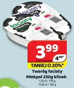 Delfin Twaróg łaciaty Mlekpol klinek oferta