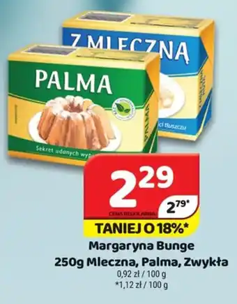 Delfin Margaryna Bunge Mleczna, Palma, Zwykła oferta