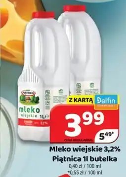 Delfin Mleko wiejskie 3,2% Piątnica oferta