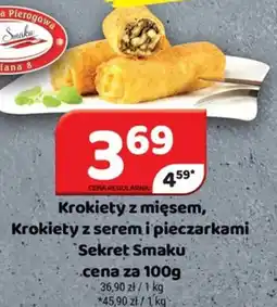 Delfin Krokiety z mięsem, Krokiety z serem i pieczarkami Sekret Smaku oferta