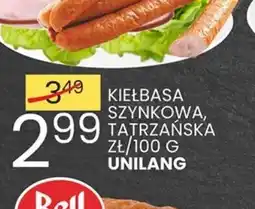 Wafelek KIELBASA SZYNKOWA, TATRZANSKA oferta