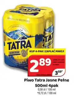 Delfin Piwo Tatra Jasne Pełne 4pak oferta