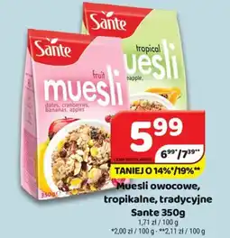 Delfin Muesli owocowe, tropikalne, tradycyjne Sante oferta