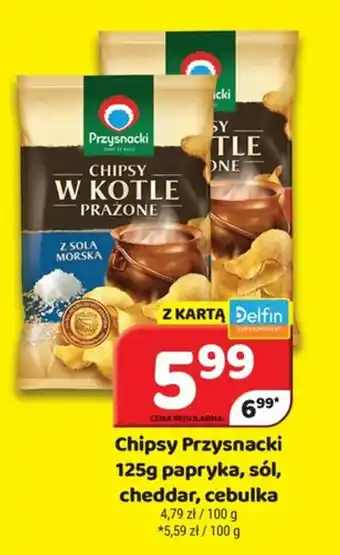 Delfin Chipsy Przysnacki papryka, sól, oferta