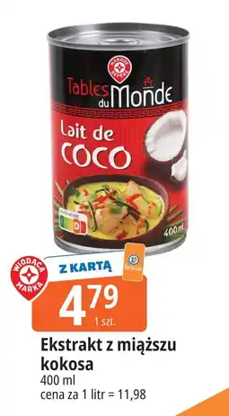 E.Leclerc Mleko kokosowe Wiodąca Marka Tables Du Monde oferta