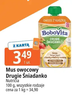 E.Leclerc Mus mango banan jogurt z kaszą orkiszową i owsianą Bobovita Drugie Śniadanko oferta