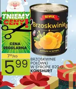 Wafelek Brzoskwinie Połówki oferta