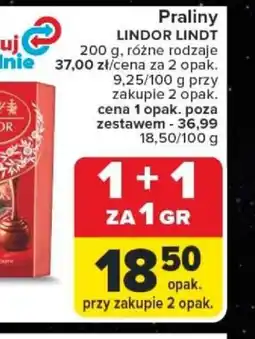 Carrefour Praliny LINDOR LINDT oferta