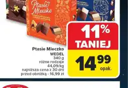 Carrefour Ptasie Mleczko Wedel oferta