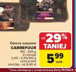 Carrefour Owoce suszone oferta