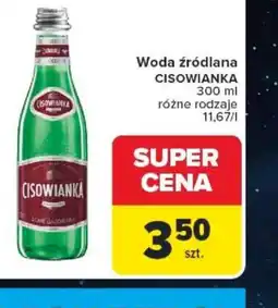 Carrefour Woda źródlana Cisowianka oferta