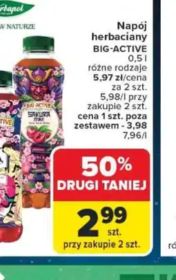 Carrefour Napój herbaciany BIG-ACTIVE oferta