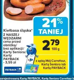 Carrefour Kiełbasa śląska oferta