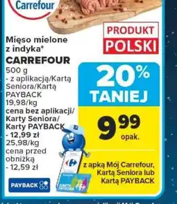 Carrefour Mięso mielone z indyka oferta