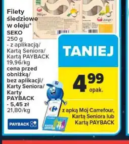 Carrefour Filety śledziowe SEKO oferta