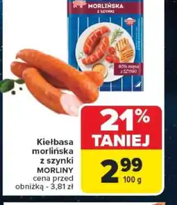 Carrefour Kiełbasa morlińska oferta