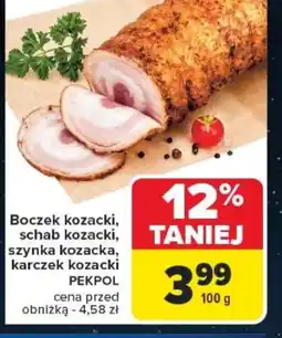 Carrefour Boczek kozacki, schab kozacki, szynka kozacka, karczek kozacki oferta