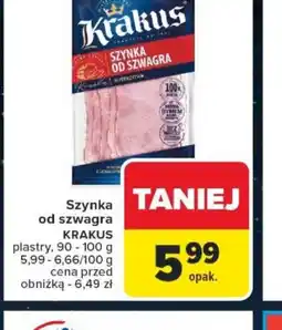 Carrefour Szynka od szwagra KRAKUS oferta