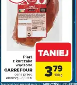 Carrefour Pierś z kurczaka wędzona oferta