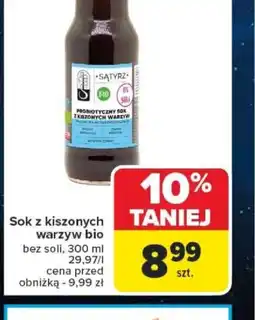 Carrefour Sok z kiszonych warzyw bio oferta