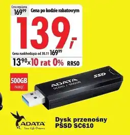 Media Expert Dysk ssd Adata oferta