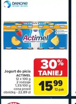 Carrefour Jogurt do picia ACTIMEL oferta