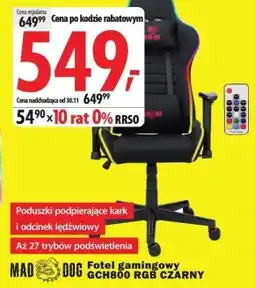 Media Expert Fotel gamingowy Mad Dog oferta