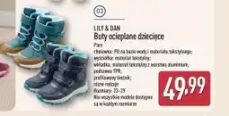 ALDI Buty ocieplane Lily & Dan oferta