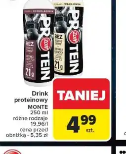 Carrefour Drink proteinowy Monte oferta
