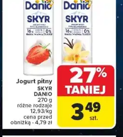 Carrefour Jogurt pitny SKYR DANIO oferta