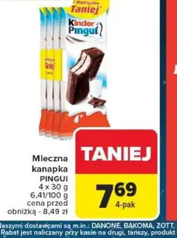 Carrefour Mleczna kanapka PINGUI oferta